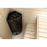 Электрическая печь SAWO ARIES (9 кВт, встроенный пульт, угловая, нержавейка) ARI3-90NB-CNR-P